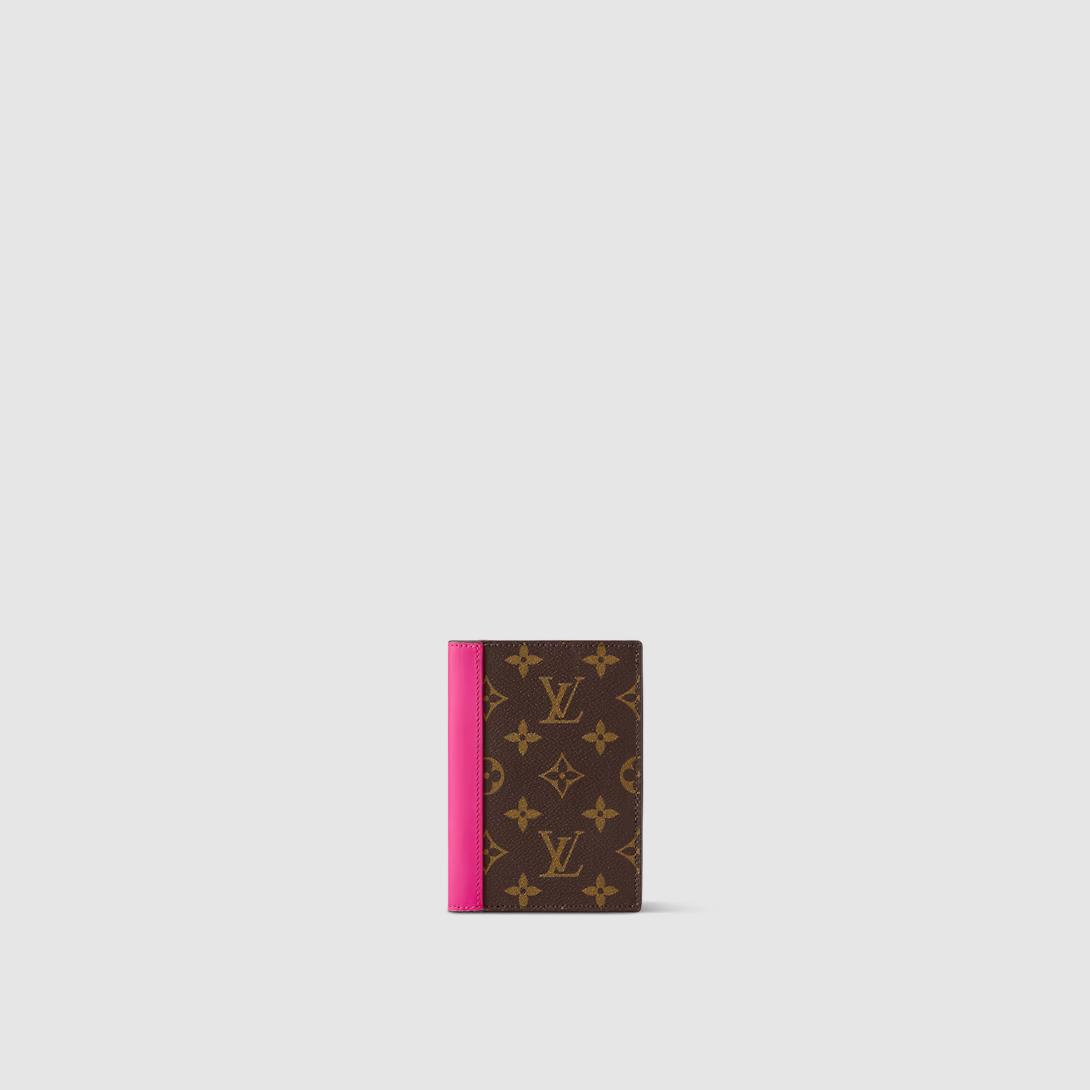 Ví Louis Vuitton Couverture Passeport Monogram Macassar Nữ Hồng